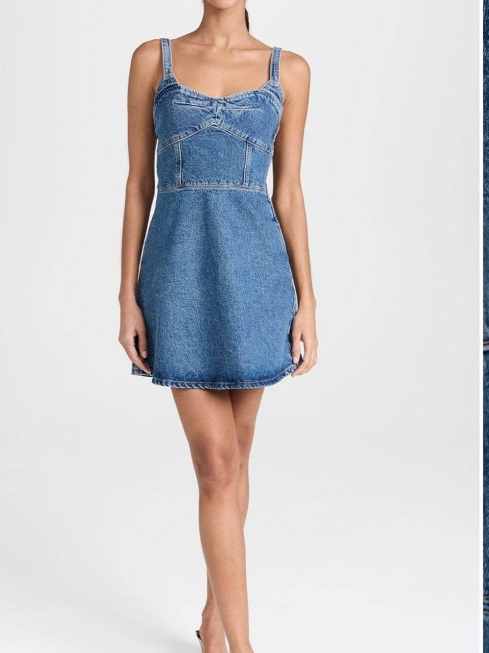 La Ligne Blue Denim Mini Dress